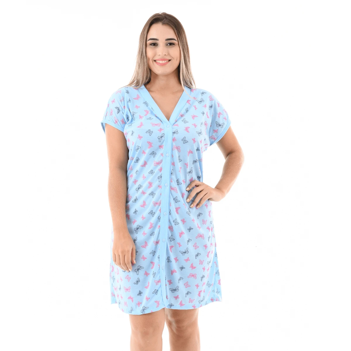 Women Nightgowns & Sleepshirts - Màu xanh lam - Xem 1