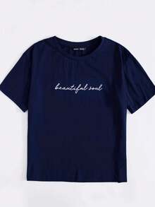 Men T-Shirts - 藏蓝色 - 查看 4