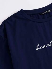 Men T-Shirts - 藏蓝色 - 查看 3