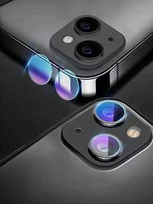 2pcs Clear Fiber Lens Film Compatible With Apple, Waterproof, Scratch Resistant - Clear - View 1