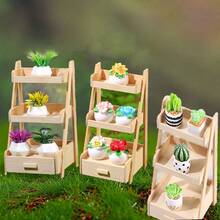 Conjunto De 13 Piezas De Plantas En Macetas De Cactus Para Decoración De Escritorio Interior, Incluidas Botellas Ecológicas Y Miniaturas De Flores Simuladas - Plantas de jardín de cactus suculentas, paquete mixto de 13 - Ver 1