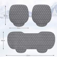 1 件装汽车座椅坐垫，冬季加厚毛绒防滑后排连接通用屁股垫通用汽车座椅套