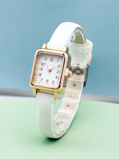 Ladies' New Square Small Watch, Minimalism, Roman Numerals, Cute, Ins view 2