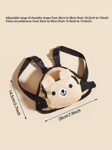 Mochila portátil para mascotas, bolsa de aperitivos en color Beige para perros y gatos pequeños, Ideal para salidas con aperitivos, 1 pieza - Multicolor - Ver 2