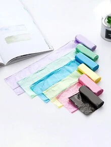 Portable Open Top Storage Bag With Breakpoint Plastic Bag - Mixed colors - View 3