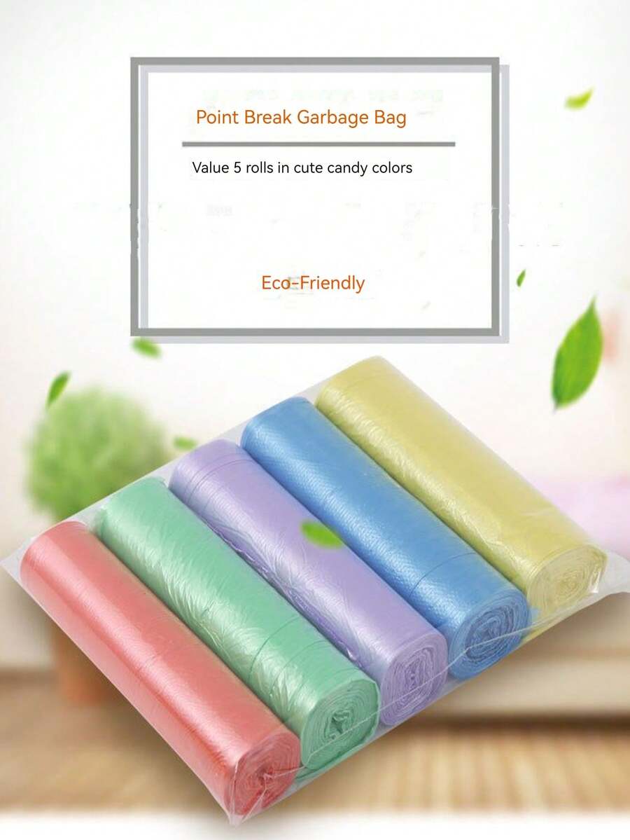 Portable Open Top Storage Bag With Breakpoint Plastic Bag - Mixed colors - View 1