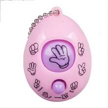 1入組迷你鑰匙圈,變臉扭結雞蛋鑰匙吊墜,學生禮品,藍色的 - 藍色 - 查看 4