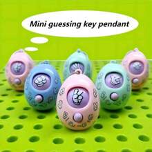 1入組迷你鑰匙圈,變臉扭結雞蛋鑰匙吊墜,學生禮品,藍色的 - 藍色 - 查看 2
