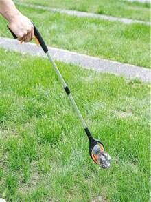 1pc Foldable Reacher Grabber Picker, Garbage Picking Tool With Long Handle For Home And Sanitation Workers - Orange - View 4