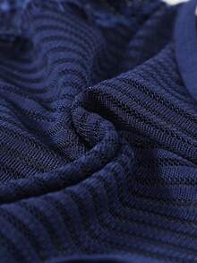 CHASE SECRET Blue Lace Spaghet Sexy Teddy Bodysuit - Blue - View 8