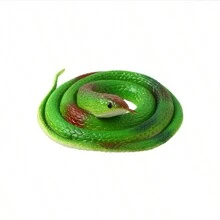 1入隨機顏色逼真橡膠蛇惡作劇有趣小創意玩具,軟橡膠材質 - 彩色 - 查看 6