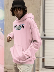 Men Sweatshirts - 淺粉色 - 查看 4