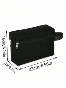 Waterproof Travel Toiletry Bag For Men - Black - View 3