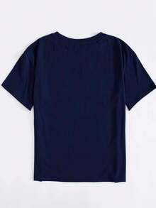 Men T-Shirts - 藏蓝色 - 查看 2