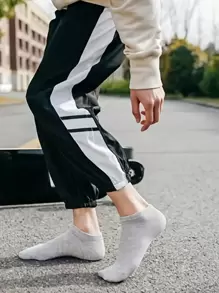 运动户外 5 双灰色运动袜 - 灰色 - 查看 3