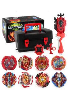 Bey Burst Booster Top Set, Battle Game With Launcher Grip Storage Box Gyro Toy Christmas Gift - Multicolor - View 1