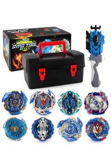 Bey Burst Starter Battle Top With Launcher Grip Gyro Spinning Toy Set, With Organize Case - Multicolor - View 1