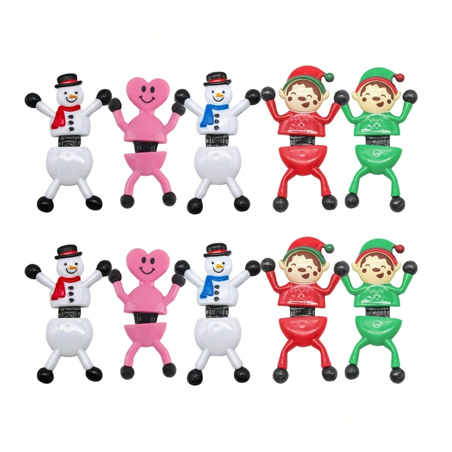 Stress Relief Wall Climbing Snowman Christmas Creative Toy Gift With Funny Rolling Feature, Random Color/style/accessory/packaging