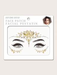 Gezicht tattoo stickers, 1 vel strass kleine tijdelijke
tatoeages voor leuke feestartikelen en vakantie