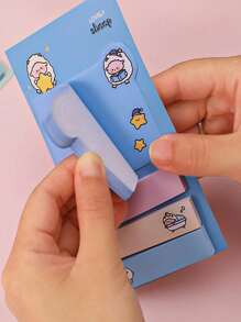 1pc(Color Random)Cartoon Sticky Notes Student Girl Heart Message Sticky Notes Office Classification Sticky Notes Cute Sticky Notes Students Sticky Notes Office Stationery Sticky Notes Stickers Sticky Notes - Multicolor - View 4