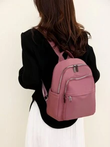 New Fashionable Women's Backpack - Pink - View 1