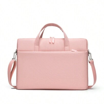 New Solid Color Retro Style Business Laptop Bag Compatible With MacBook Air Pro 13 15 13.3 14 15.6 Inch Notebook Simple Fashion Computer Case Classroom Laptop Bags Classroom Bags Teacher Storage Bags Classroom Organizer Bags