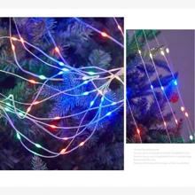 Luces navideñas LED con forma de cascada de estrella de cinco puntas - Multicolor - Ver 3