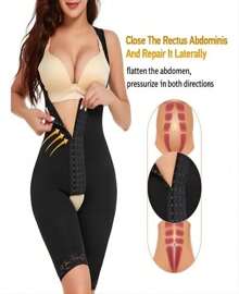 Colombian Slimming Body Shaper Girdle Lifts Buttocks - Black - View 4