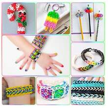 Bandas de goma en al azar colores vibrante colores & flexible diseños hacer A de DIY pequeño Objetos , como Brazaletes , collares , cachorros , pequeño Bolsas , fruta Mujer usar a crear A de colores mundo con paquete Accesorios con asombroso Accesorios , hacer de único usable caucho amistad Brazaletes Accesorios de pelo collares anillos , ETC puede ser hecho , como poso como otro Adornos