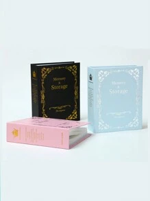 1pc Paper Photo Album,Vintage Simple Memorial Book For Home