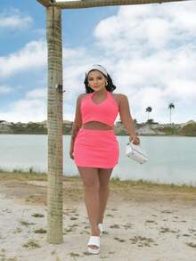 Women Tank Tops & Camis - 粉色 - 查看 1