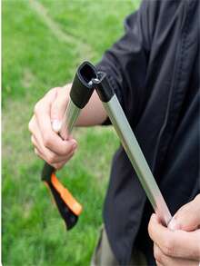 1pc Foldable Reacher Grabber Picker, Garbage Picking Tool With Long Handle For Home And Sanitation Workers - Orange - View 5