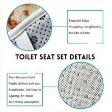 Bộ trang trí phòng tắm Giáng sinh 1 món, Rèm tắm chống thấm nước, Thảm chống trượt, Thảm trải sàn hình quả bóng trang trí Giáng sinh, Thảm trải sàn ngoài trời, Thảm cửa, Phụ kiện phòng tắm trang trí mùa thu, Trang trí lối vào trường học - Màu Đỏ Sâu - Xem 7