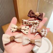 6 piezas Set accesorio de pelo leche & café de niños - Camel - Ver 2