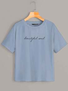 Women T-Shirts - 淺藍色 - 查看 1