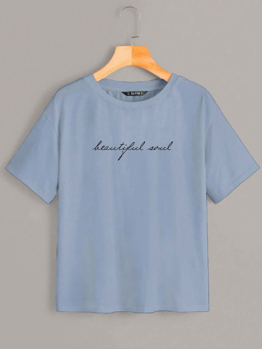 Women T-Shirts - 淺藍色 - 查看 1