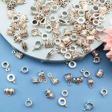 70 件銀色 Diy 手鍊珠寶製作用品