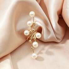 珍珠幾何戒指金帶 - 金黃色 - 查看 4