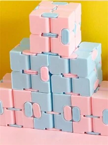 1入無限魔方抓握玩具,翻轉和紓壓迷你口袋魔方 - 彩色 - 查看 8