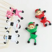 Stress Relief Wall Climbing Snowman Christmas Creative Toy Gift With Funny Rolling Feature, Random Color/style/accessory/packaging