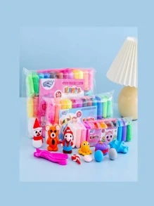 Moldable Clay/Fomi Set For Children Crafts - 杏色 - 查看 3