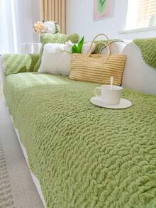 1入通用沙發套,簡潔現代設計,可拆卸毛毯,全季節適用 - 綠色 - 查看 1