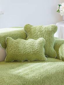 1入通用沙發套,簡潔現代設計,可拆卸毛毯,全季節適用 - 綠色 - 查看 4