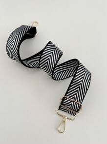 2025年新款时尚女式拼色面料肩带，百搭又时尚 - 黑色 - 查看 7