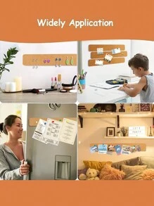 4pcs Long Strip, Felt, Bulletin Strip, Adhesive Strip, Bulletin Board, Chalkboard Bulletin Board, Office Strip Back To School