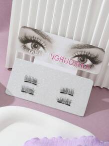 Quantum Handmade Magnetic Eyelashes For Natural Thick Look, Easy To Wear Strip Lashes,Lashes,Eyelashes,Fake Lashes - Black - View 5