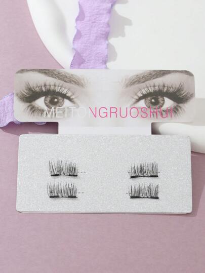 Quantum Handmade Magnetic Eyelashes For Natural Thick Look, Easy To Wear Strip Lashes,Lashes,Eyelashes,Fake Lashes