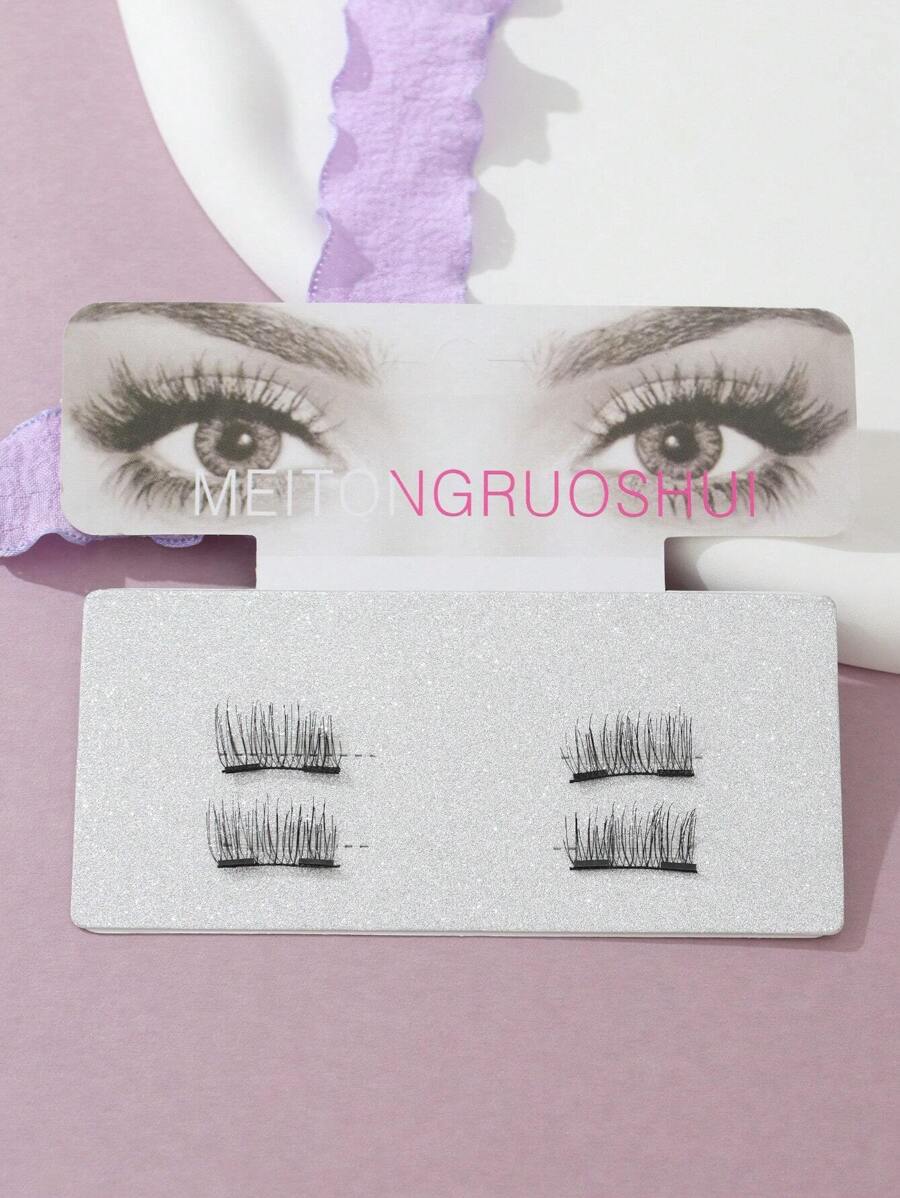 Quantum Handmade Magnetic Eyelashes For Natural Thick Look, Easy To Wear Strip Lashes,Lashes,Eyelashes,Fake Lashes