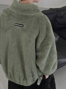 男孩秋天和冬天2023新款休閒長毛絨夾克,孩子們的雙面絲絨濃烈香調外套