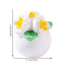 Conjunto De 13 Piezas De Plantas En Macetas De Cactus Para Decoración De Escritorio Interior, Incluidas Botellas Ecológicas Y Miniaturas De Flores Simuladas - Plantas de jardín de cactus suculentas, paquete mixto de 13 - Ver 4